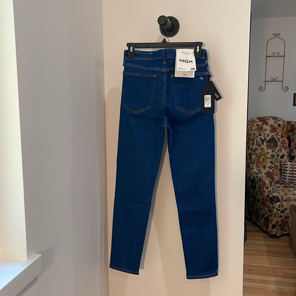 NWT rag & bone high-rise ankle cigarette jeans - Picture 3 of 10